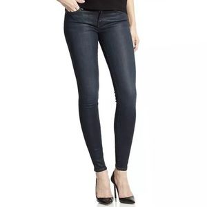 Jbrand super skinny Prism blue coated pants sz 25