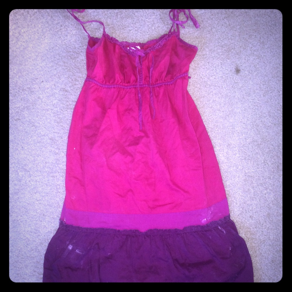 American Eagle pink/purple dress.