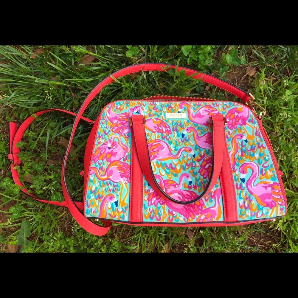 Hand Painted Lilly Pulitzer Kate Spade Purse