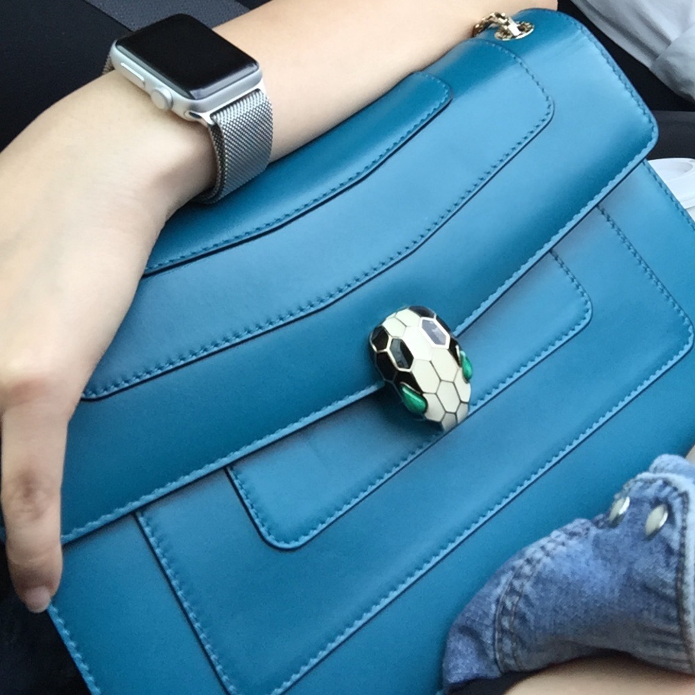 Bvlgari Serpenti Leather Handbag. Authentic!!