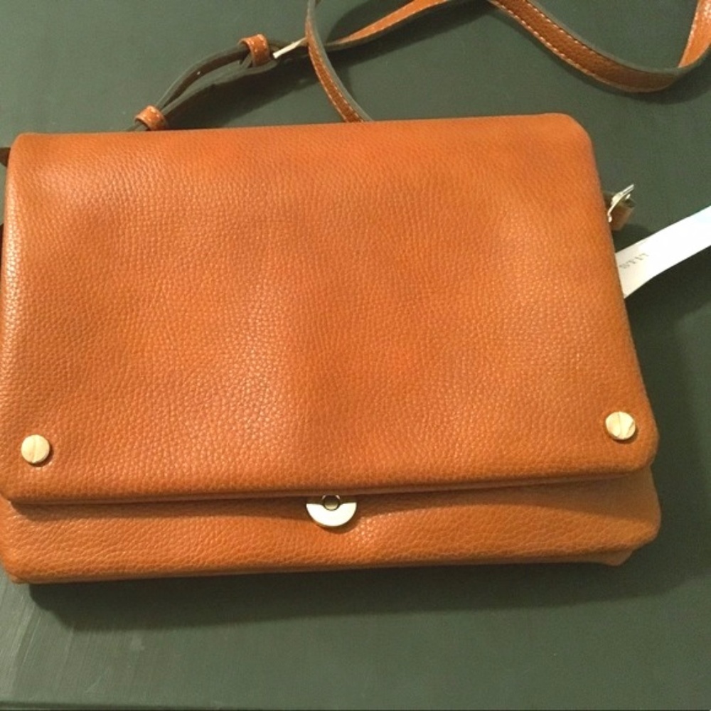 Demi Fold Over Vegan Leather Crossbody Bag NWT!