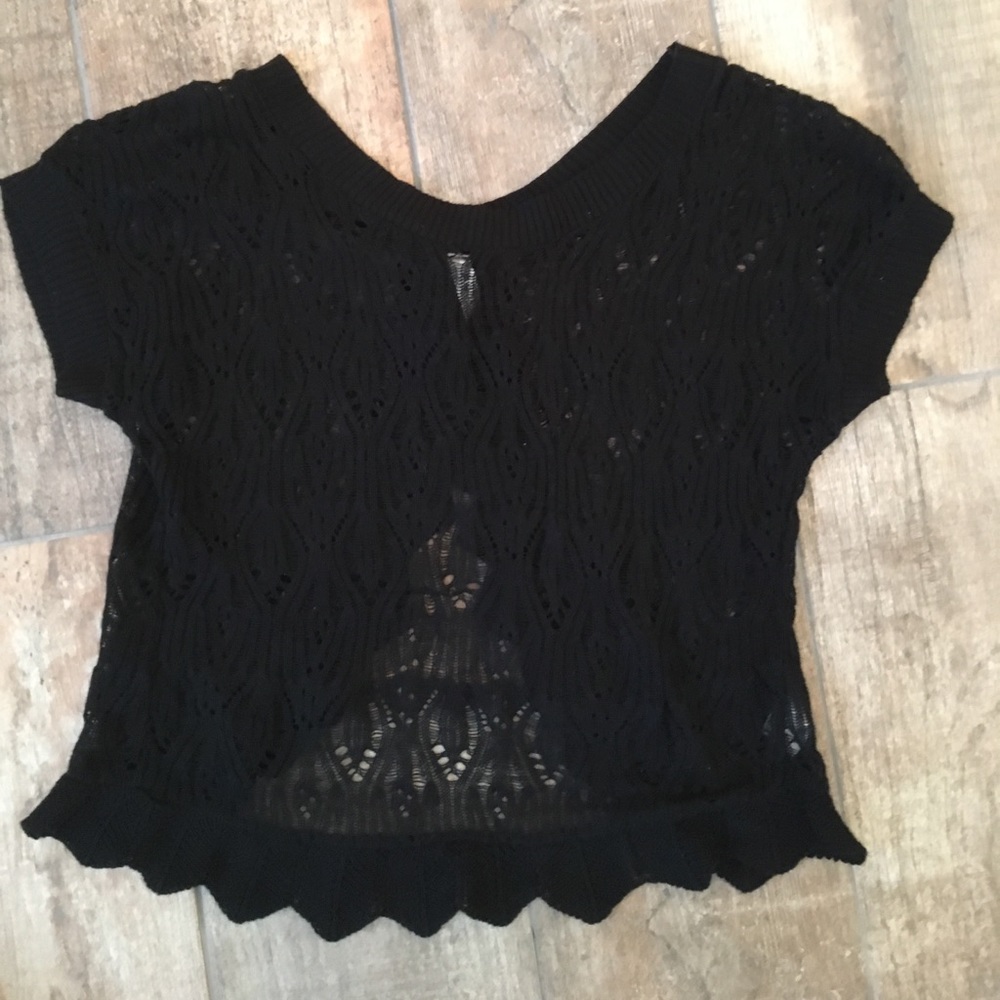 Crotchet Black Top