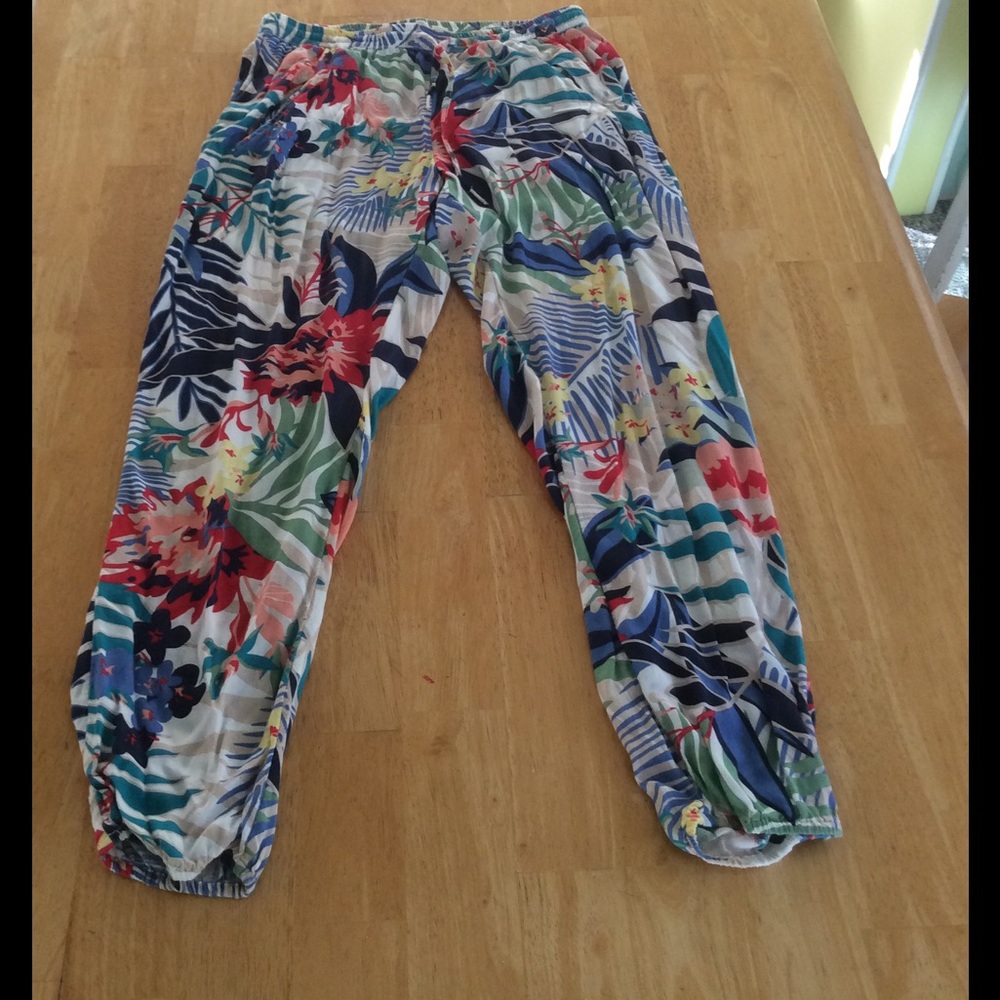 ROXY tropical floral print pant