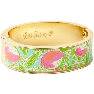 NWT Lilly Pulitzer Boca Bangle in Pink Lemonade