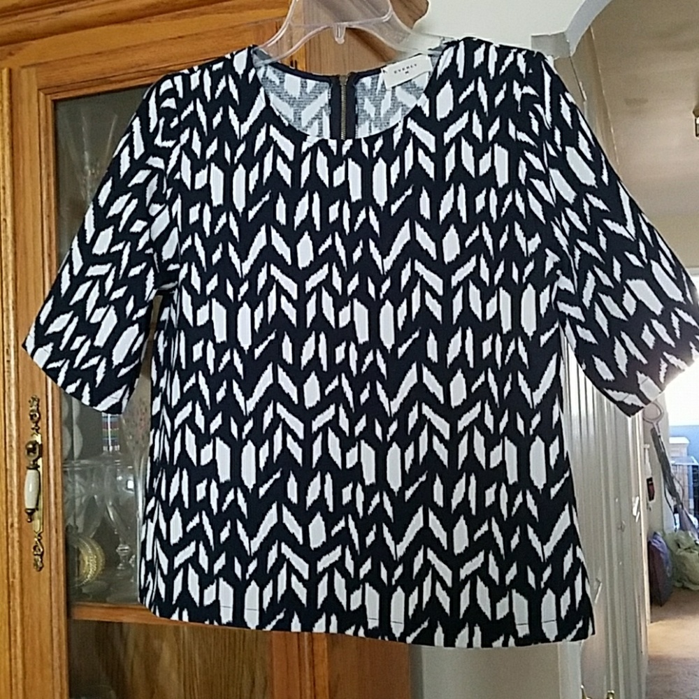 Black and White Francessca's Shirt