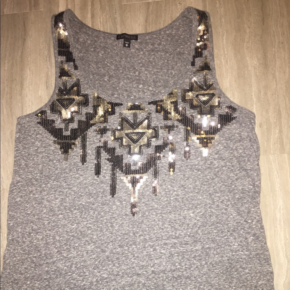 Express sequence tank top