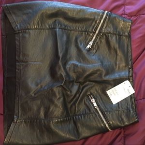 H&m leather skirt. Brand new with tags