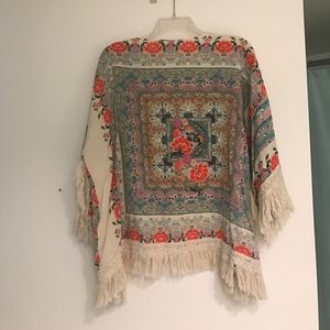 L Boho Kimono Shaw