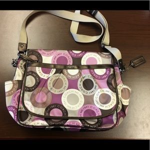 Coach Colorful Messenger-Style Diaper Bag
