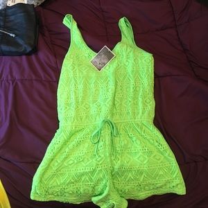 Lime green romper