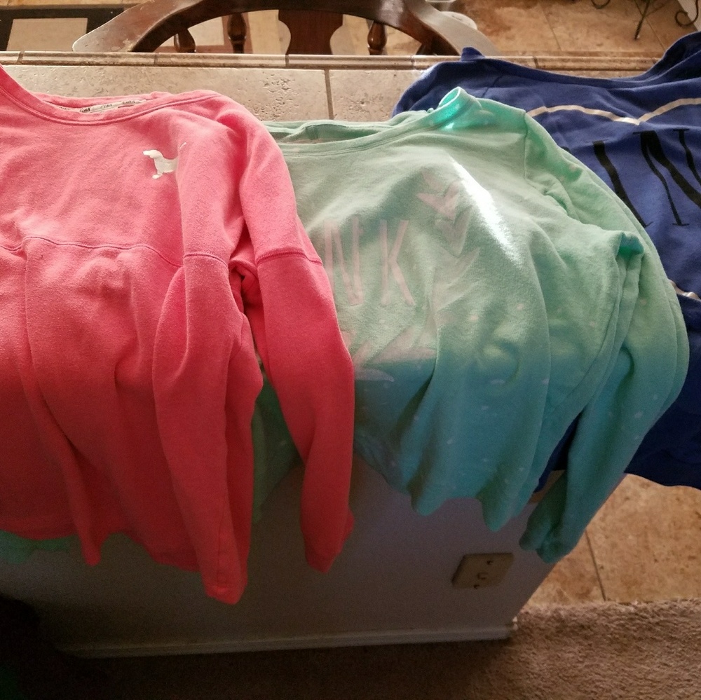 Pink sweaters