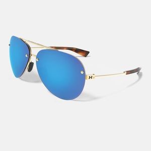 UNDER ARMOR DOUBLE DOWN SHINY GOLD SUNGLASSES