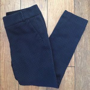 Loft Cropped Navy Pants