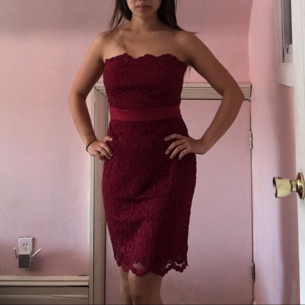 Velvet my Graham and Spencer red lace dress