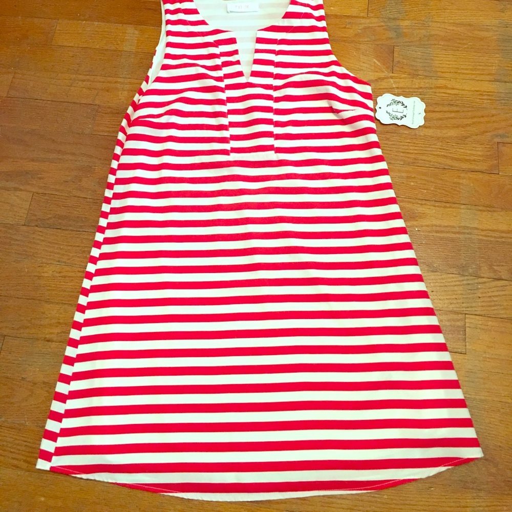 Peach Love Stripe Dress
