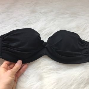 VS Black Strapless Swim Top