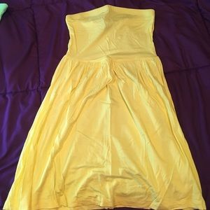 Yellows tube top sun dress
