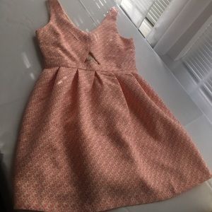 Beautiful coral dress with cutout