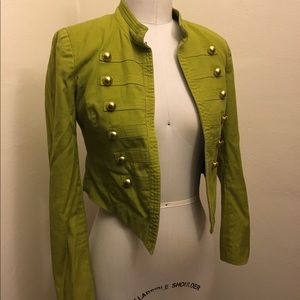 Stylish Opened Military Jacket