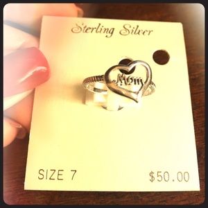 Sterling Silver Mom Ring 💕