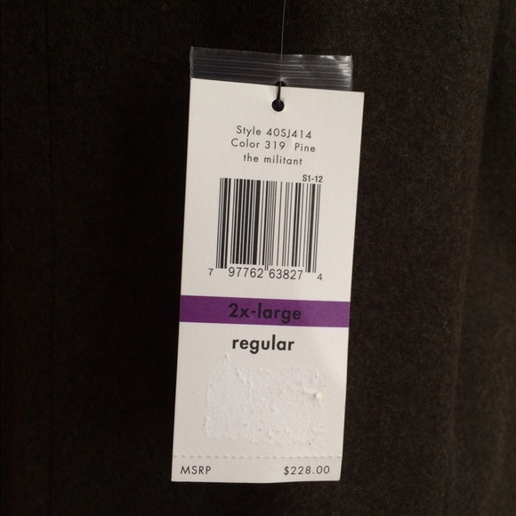 SALE 🔥New Calvin Klein Green Wool Sport Coat XXL - Picture 4 of 4