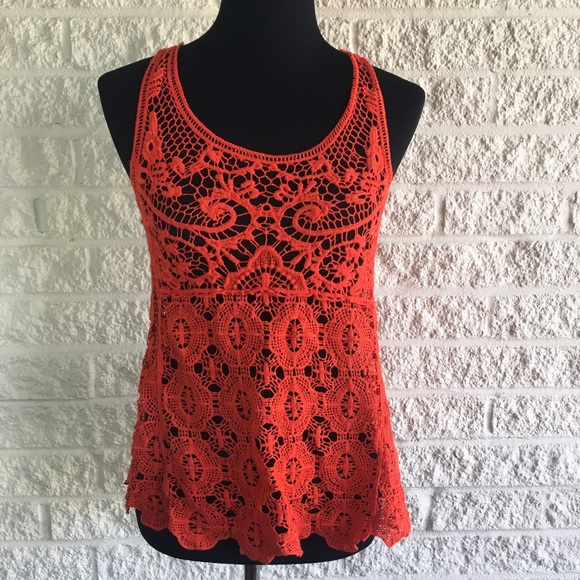 LC Lauren Conrad Tops - Crochet tank top