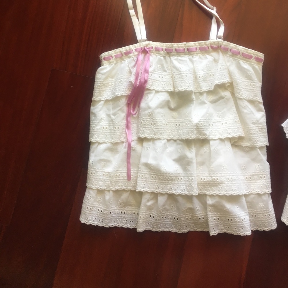 Two Susan Lucci crop tops