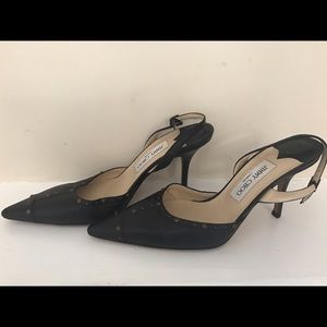 Authentic Jimmy Choo slingback black heel size 40
