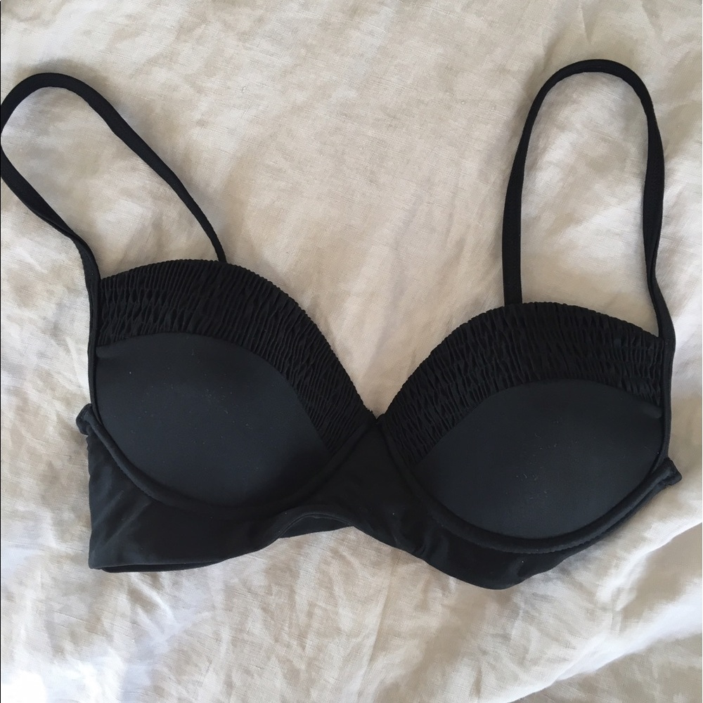 Never worn Tori Praver black bathing suit top