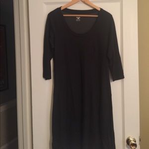 Horny Toad mid length black dress.