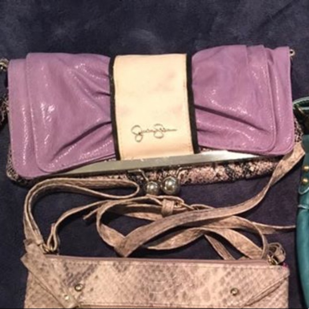 Purple crossbody/clutch.