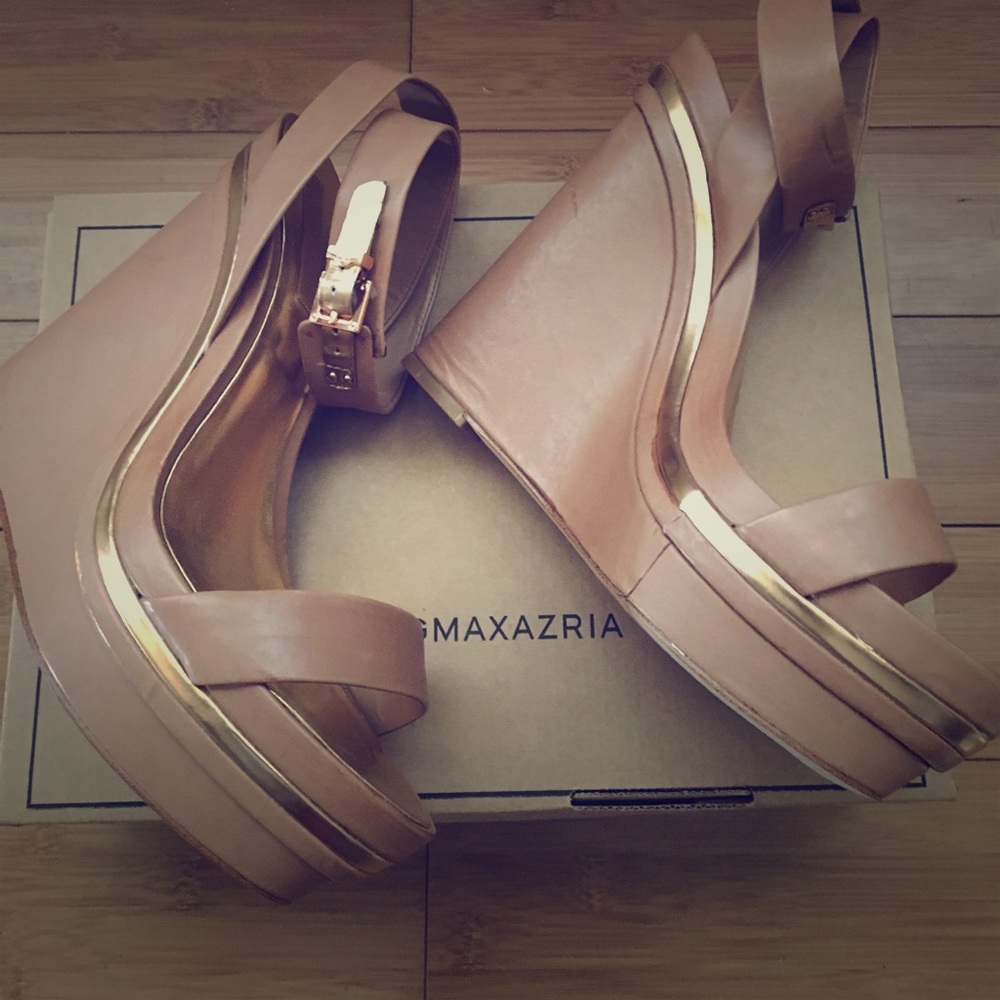 BCBG Leather Wedge