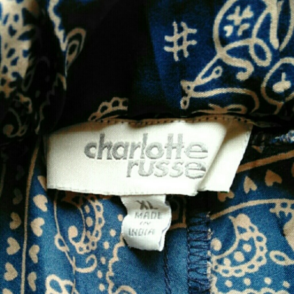 Patterned Navy Blue Shorts - Picture 3 of 4