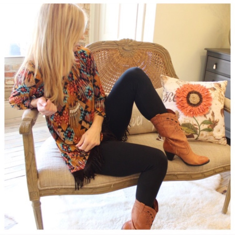 Black Brushed Knit Leggings