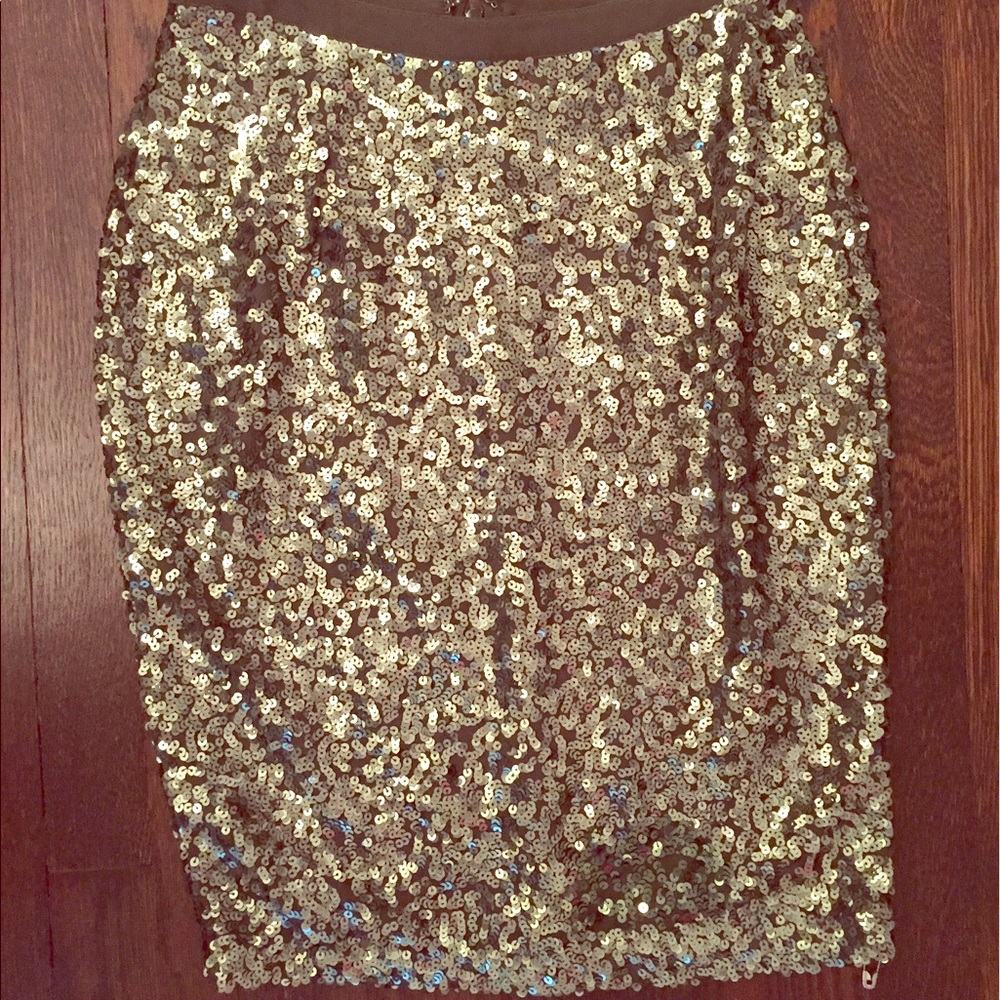 Sparkling stretch skirt