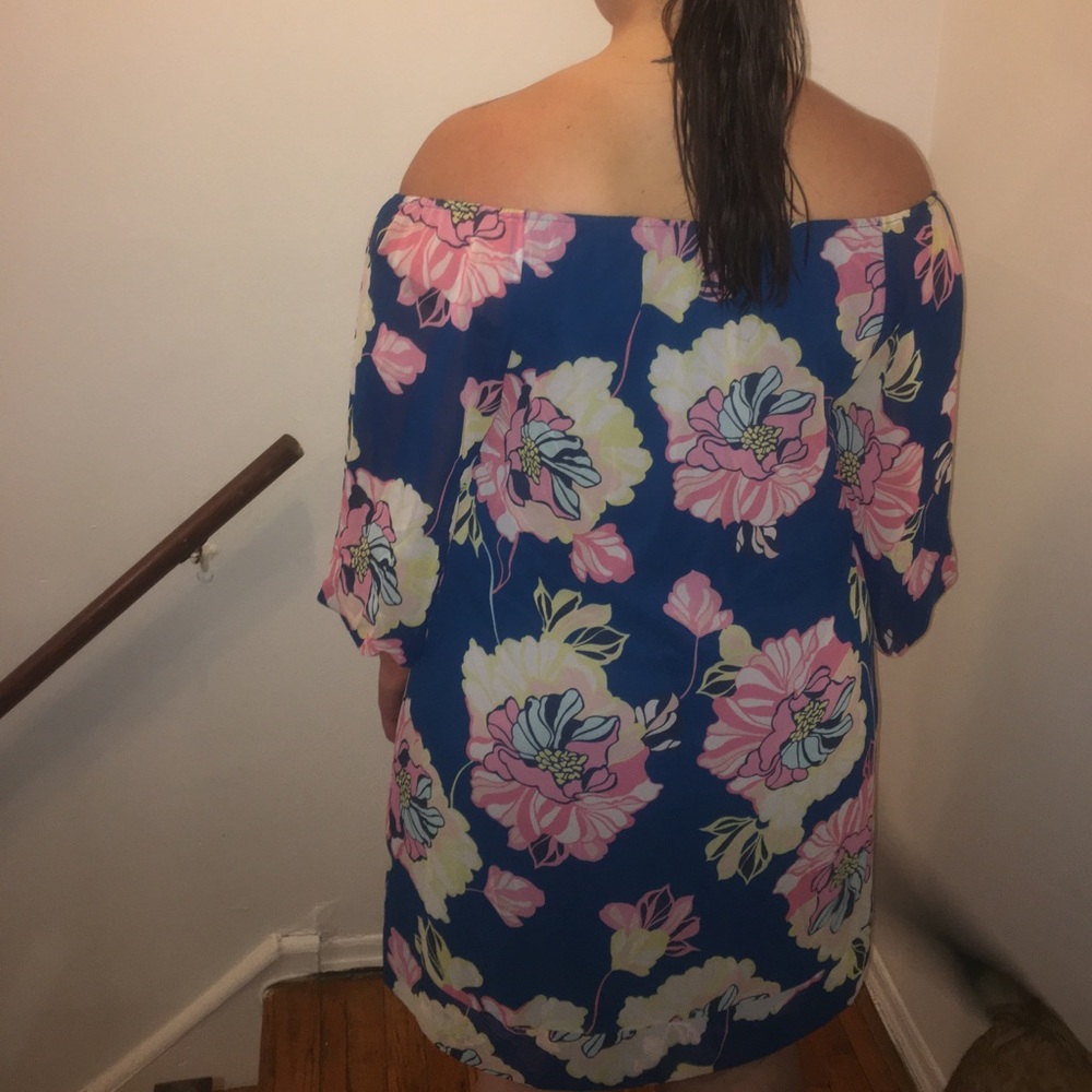 Floral dress by Eva mendes