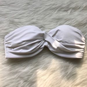 VS White Strapless Bikini
