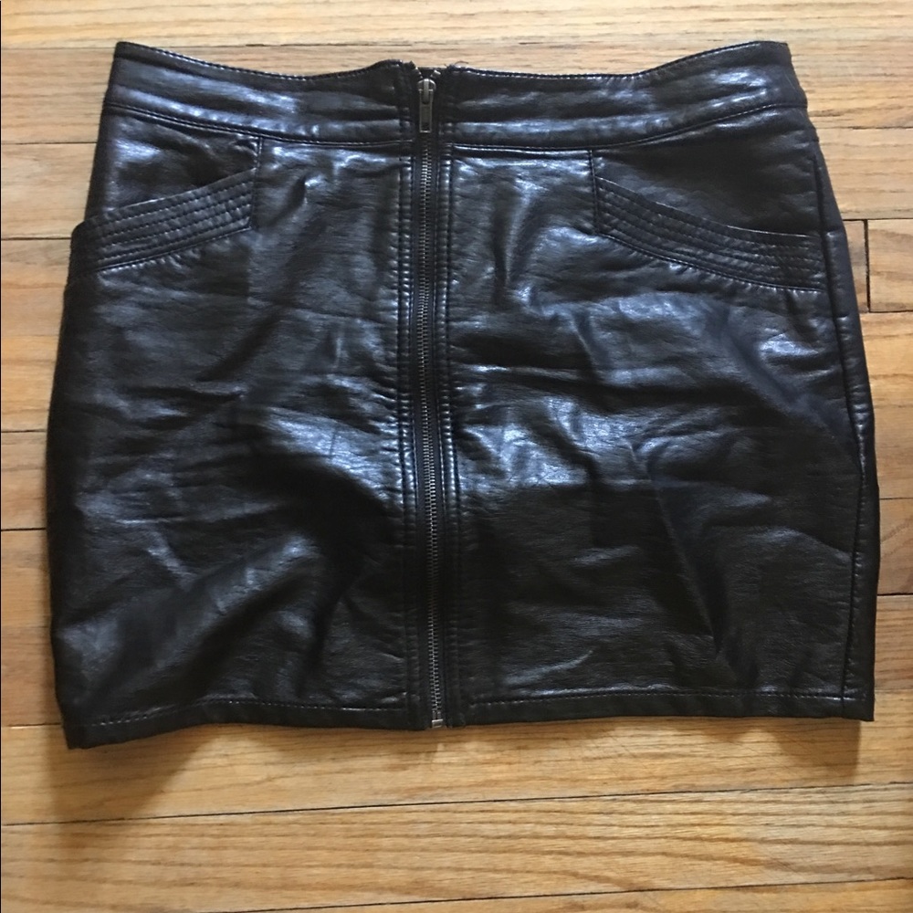 H&M leather skirt