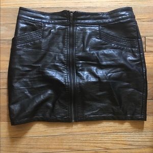 H&M leather skirt