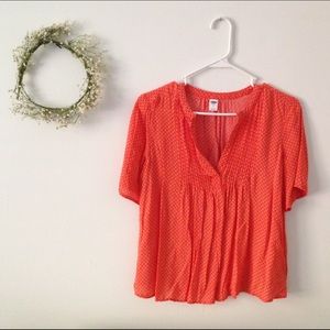 Ditsy Babydoll Blouse
