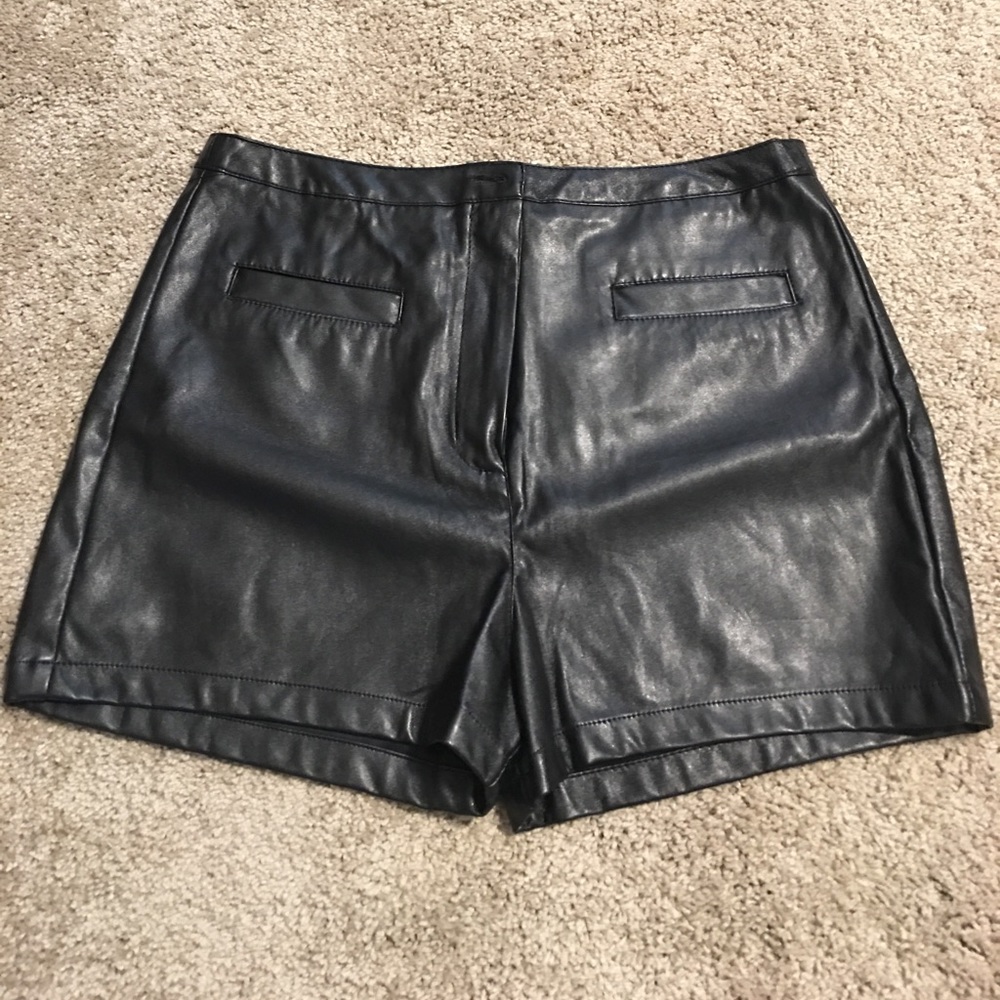 High Waisted Leather Shorts!