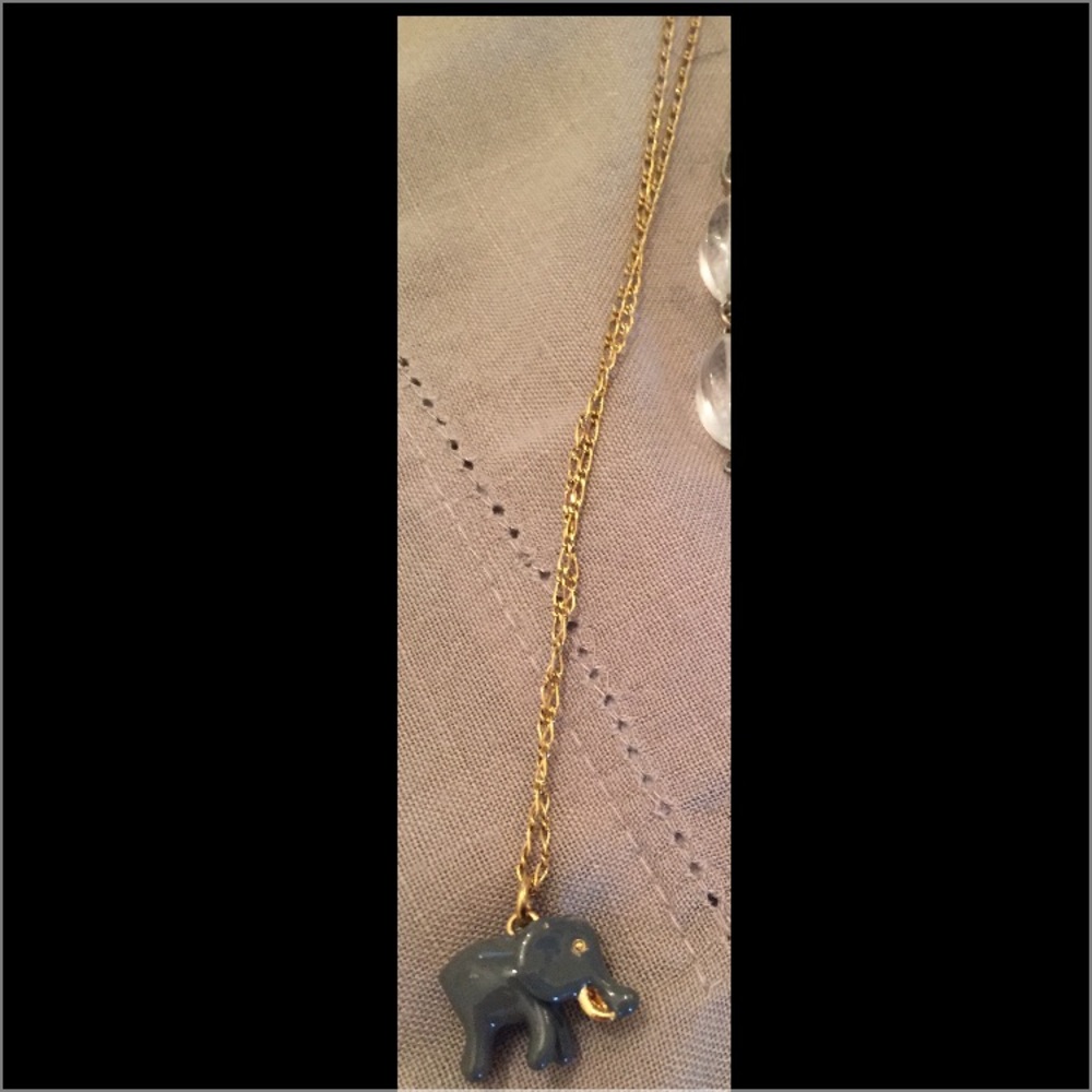 J crew elephant necklace