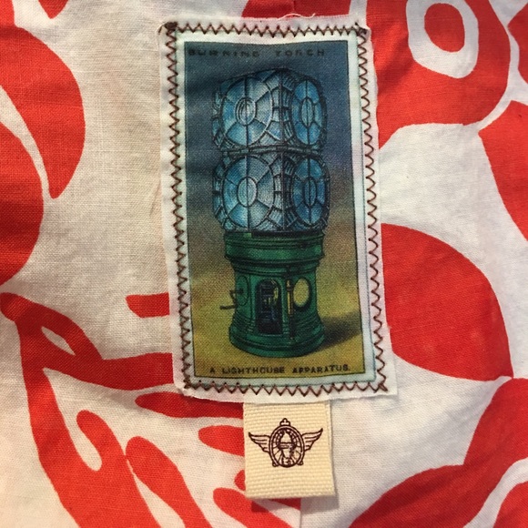 Burning Torch Striped Cotton Fitted Jacket - Picture 7 of 7