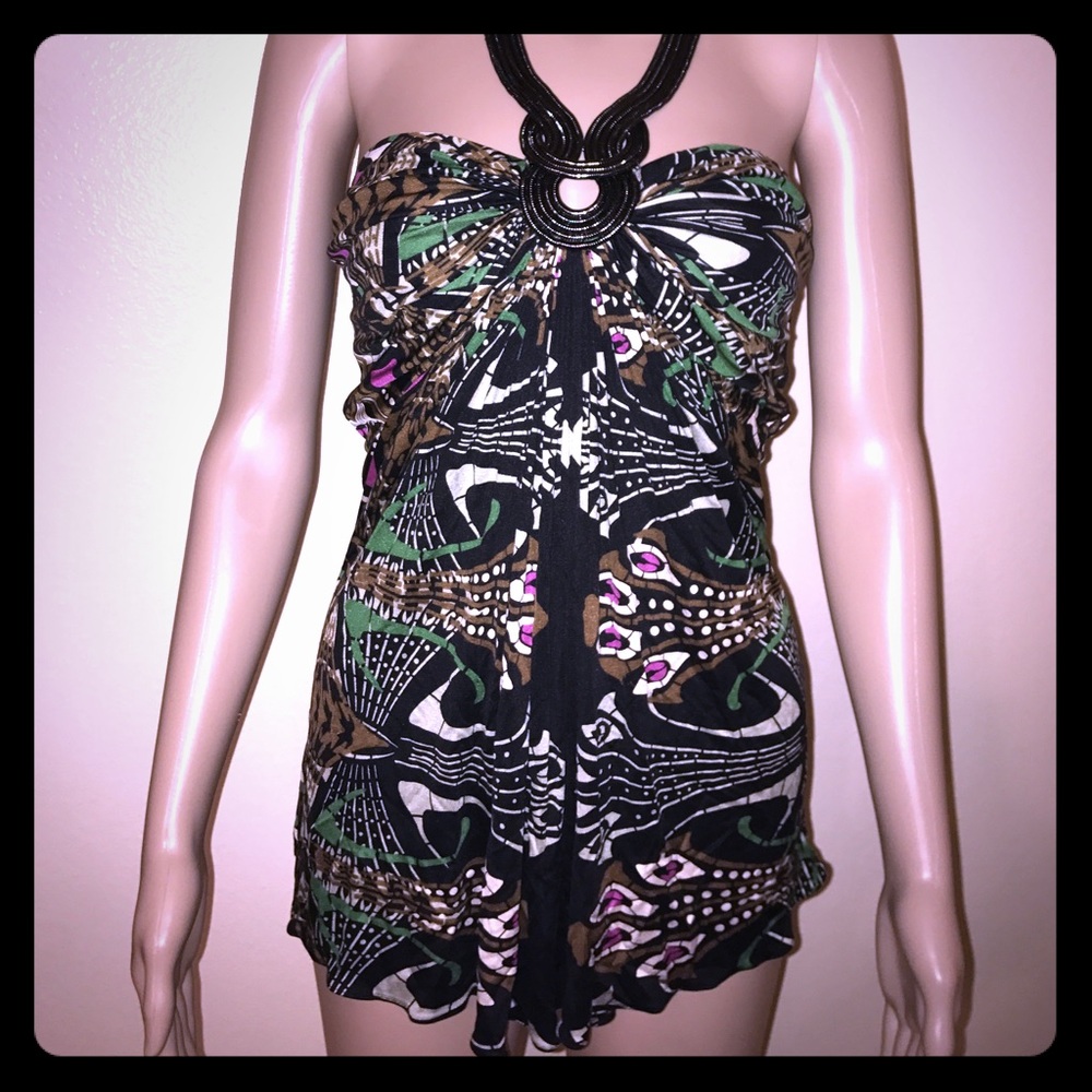 100% Silk Halter Top