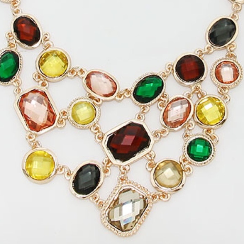 Abalone Cluster Necklace Set - image 3