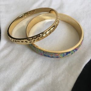 Lilly Pulitzer GWT gold bangle set Lilly Pulitzer GWT gold bangle set