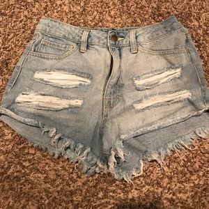 Forever 21 distressed shorts