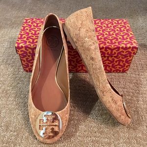 Tory Burch Reva Cork Flat Size 9