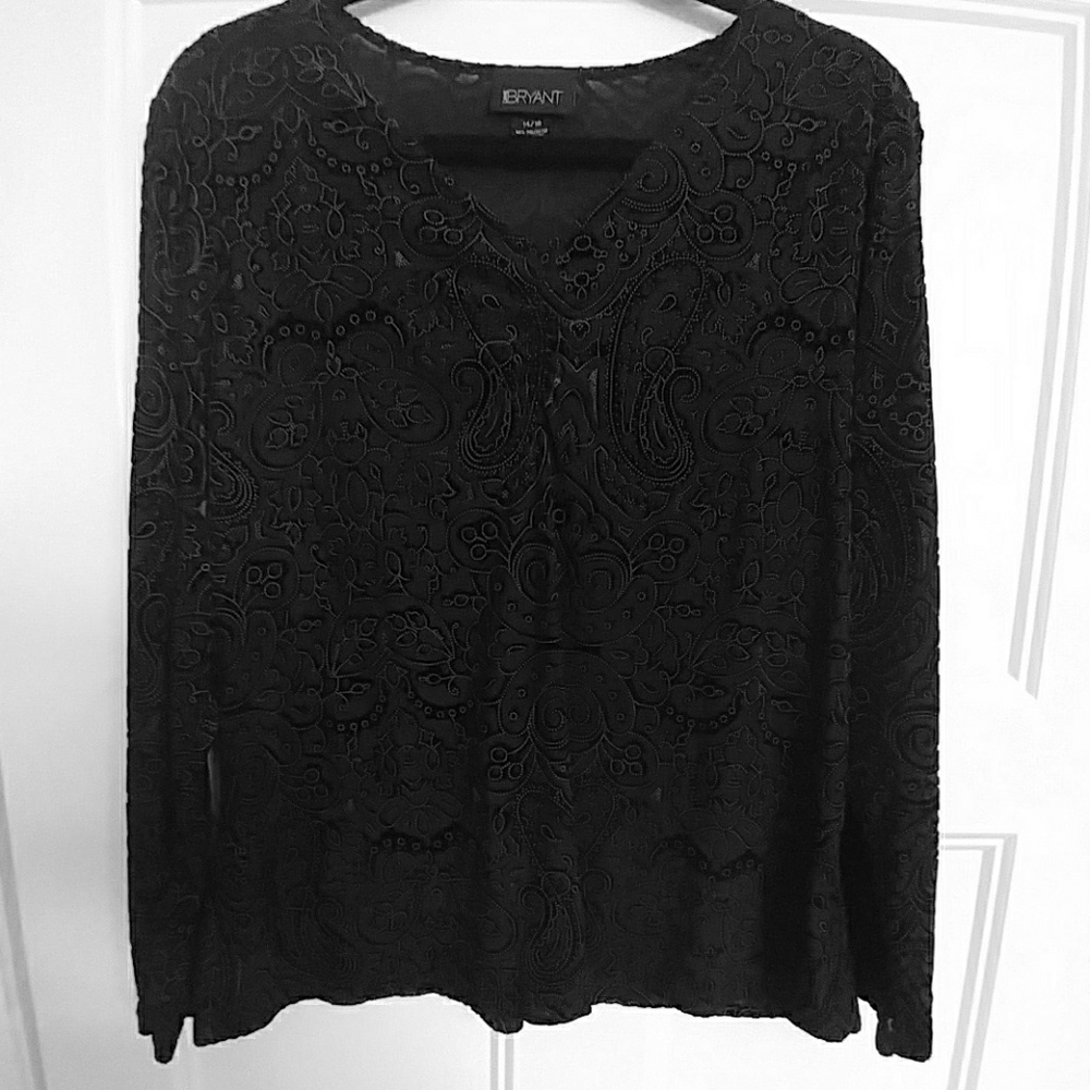 Lane Bryant Sexy Black Top Size 14/16