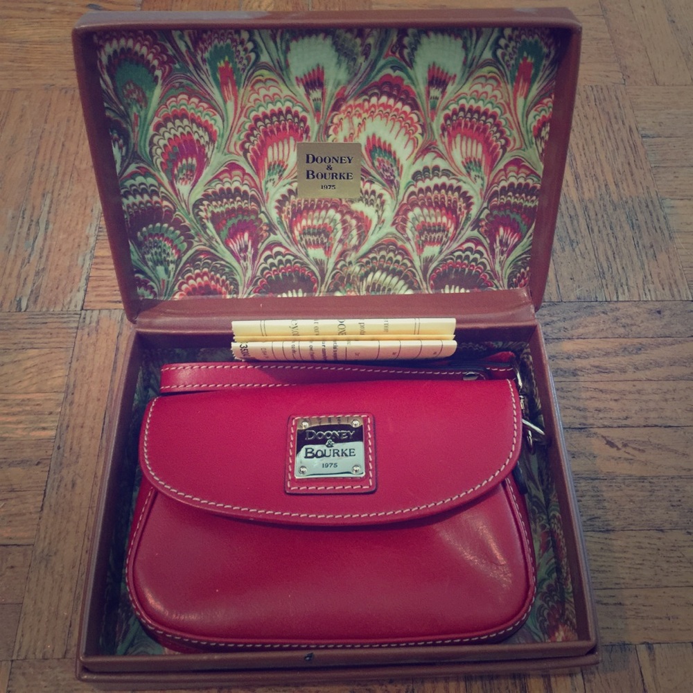 Dooney & Burke Red Wristlet